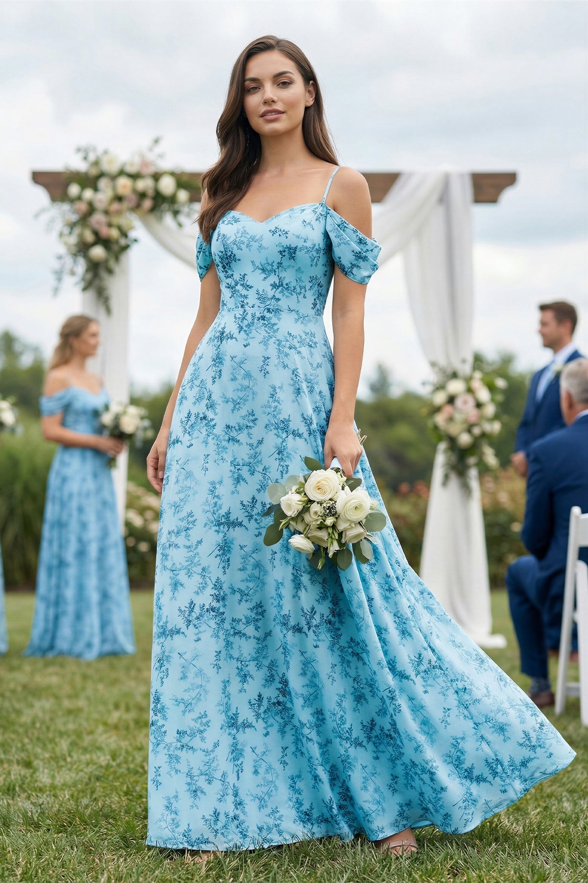 FLORAL BRIDESMAID DRESSES - SHE IS ME